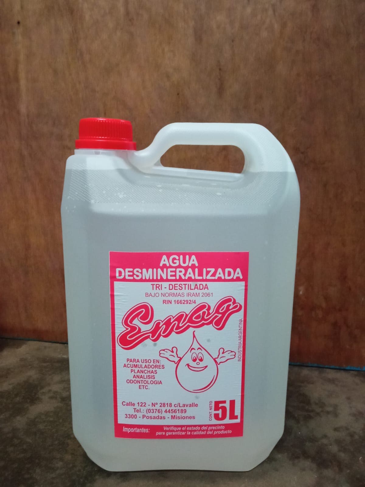 Agua Desmineralizada 5L