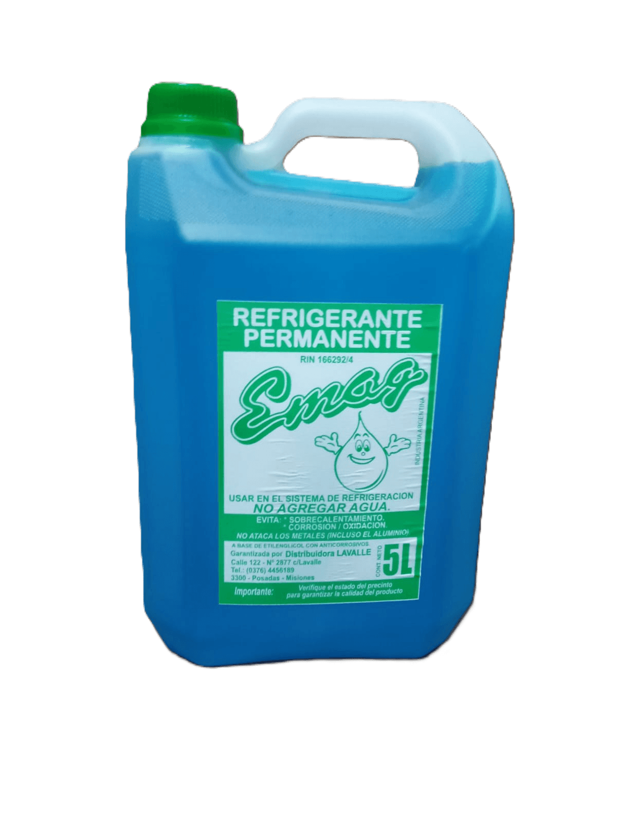 Bidón de Refrigerante Azul EMAG de 5 litros