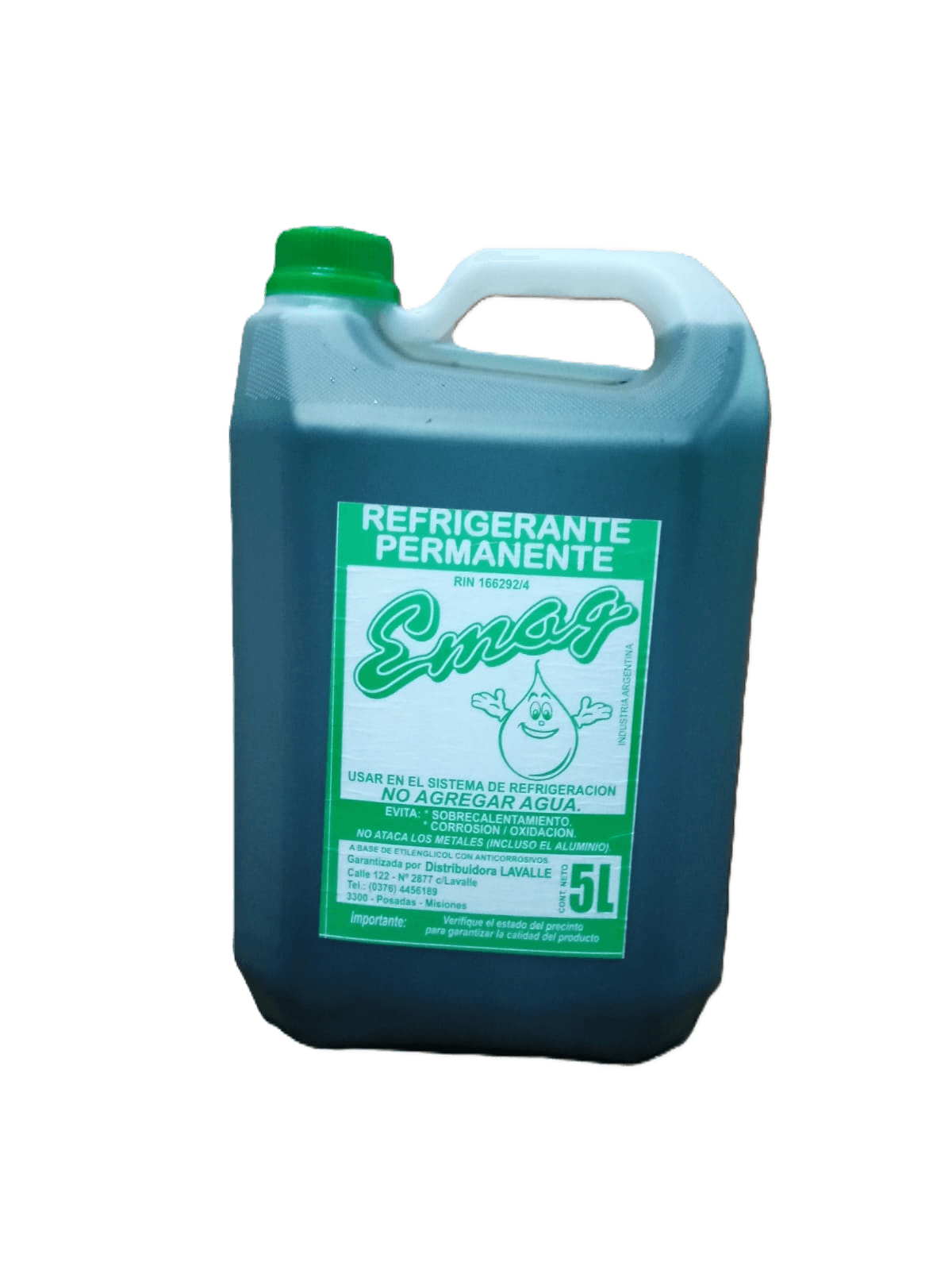 Refrigerante Verde en bidón de 5 litros